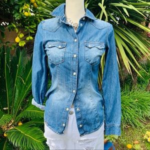 Denim shirt by:  H&M denim